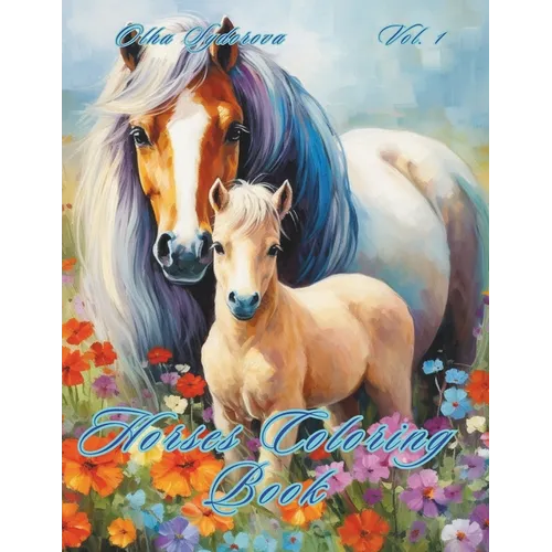 Horses Coloring Book - Paperback