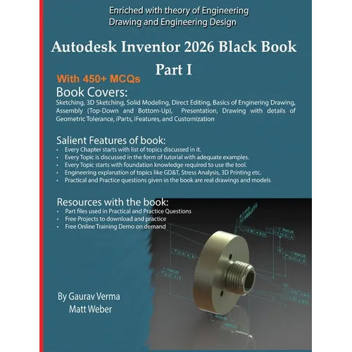 Autodesk Inventor 2026 Black Book Part I