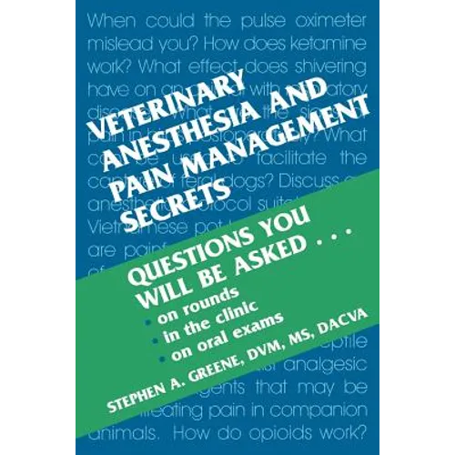 Veterinary Anesthesia and Pain Management Secrets - Paperback