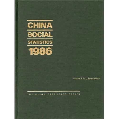 China Social Statistics 1986 - Hardcover