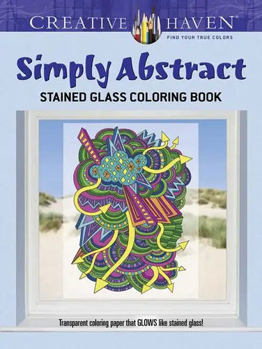 Creative Haven Simply Abstract Stained Glass Coloring Book - Paperback