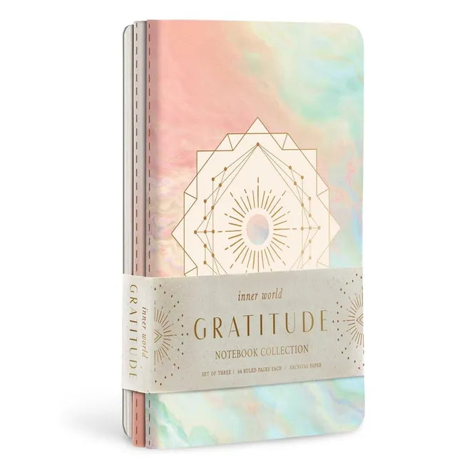 Gratitude Sewn Notebook Collection (Set of 3) - Paperback