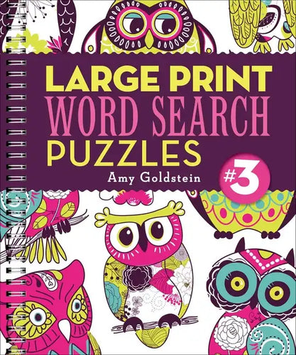 Large Print Word Search Puzzles 3 - Spiral