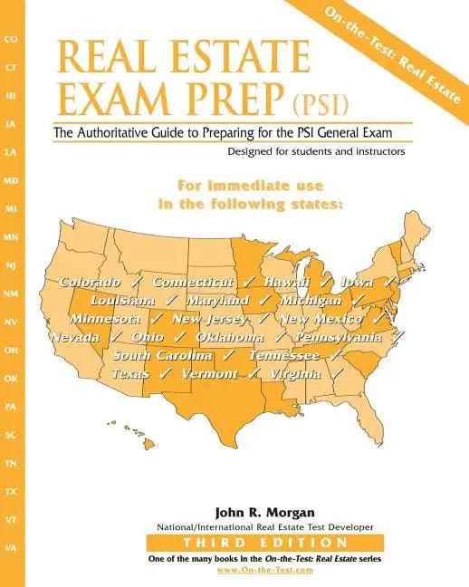 Real Estate Exam Prep (PSI)- Third Edition: The Authoritative Guide to Preparing for the PSI General Exam - Paperback