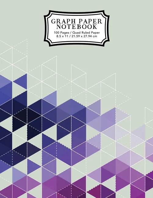 Graph Paper Notebook: Purple Grid Boxes Grid Paper Composition Notebook, Graphing Paper, Quad Ruled - Paperback