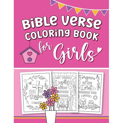 Bible Verse Coloring Book for Girls - Paperback