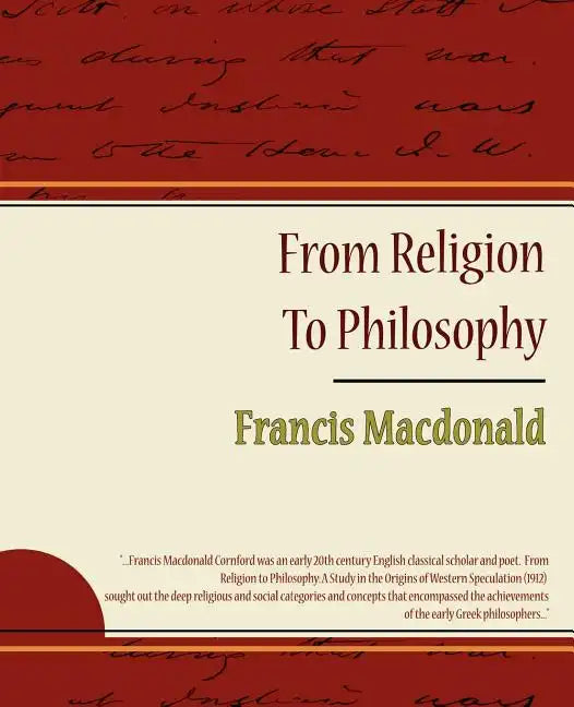 From Religion To Philosophy - Paperback