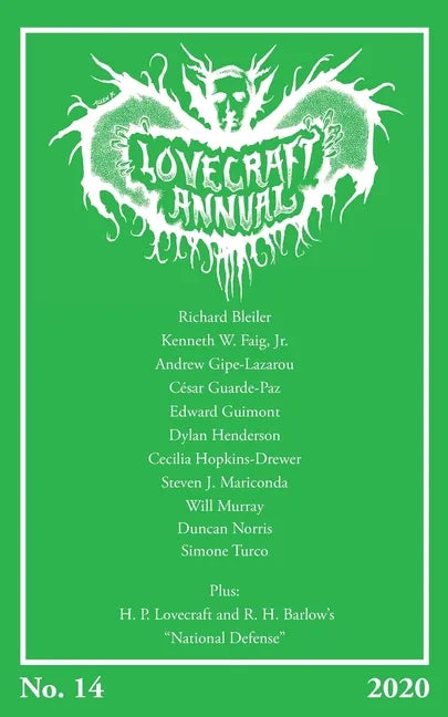 Lovecraft Annual No. 14 (2020) - Paperback