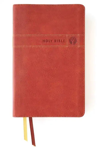 Niv, Men's Devotional Bible, Leathersoft, Brown, Comfort Print - Imitation Leather