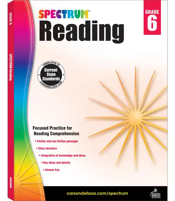 Spectrum Reading Workbook, Grade 6: Volume 25 - Paperback