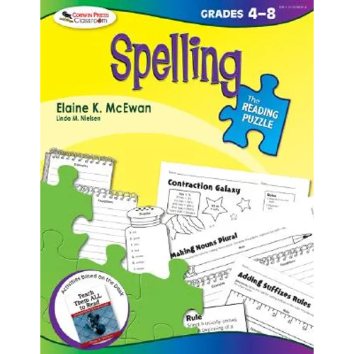 The Reading Puzzle: Spelling, Grades 4-8 - Paperback