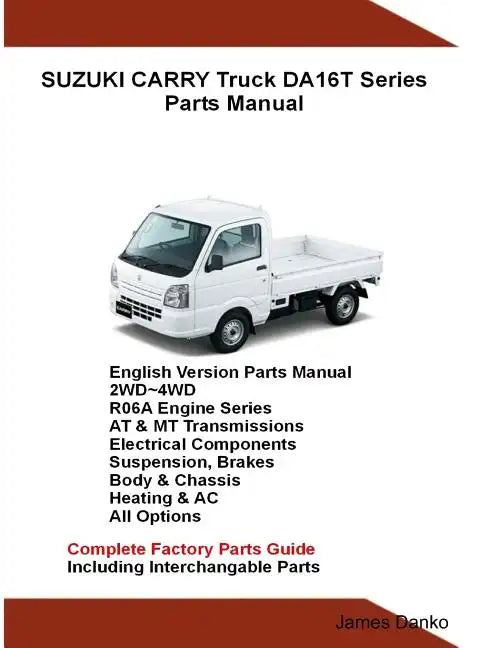 Suzuki Carry Truck DA16T Series Parts Manual - Paperback