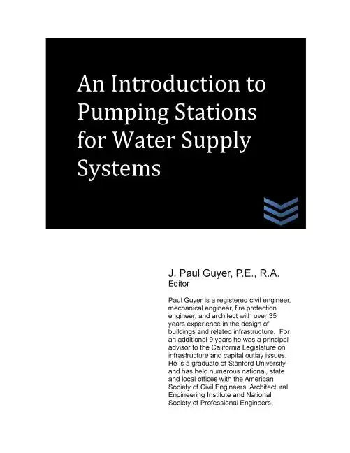 An Introduction to Pumping Stations for Water Supply Systems - Paperback