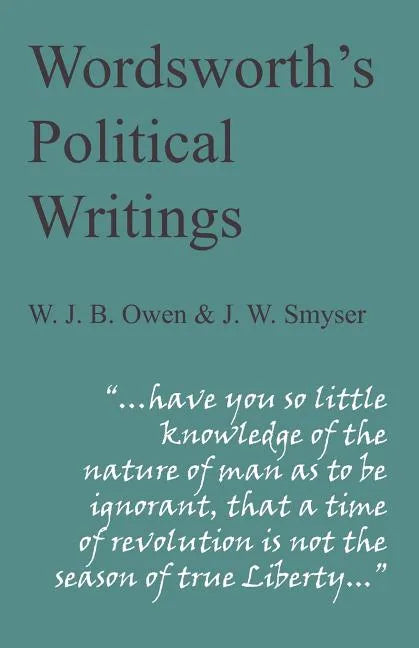 Wordsworth's Political Writings - Paperback