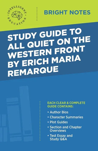 Study Guide to All Quiet on the Western Front by Erich Maria Remarque - Paperback