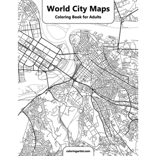 World City Maps Coloring Book for Adult - Paperback