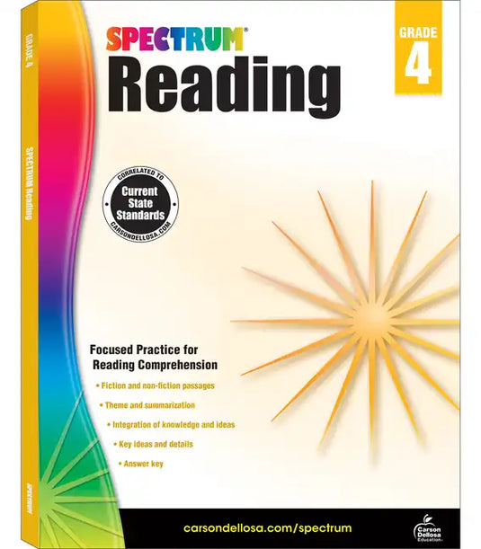 Spectrum Reading Workbook, Grade 4: Volume 23 - Paperback