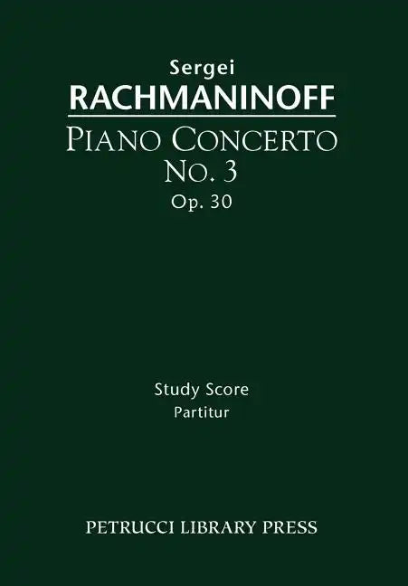 Piano Concerto No.3, Op.30: Study score - Paperback
