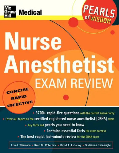 Nurse Anesthetist Exam Review: Pearls of Wisdom - Paperback