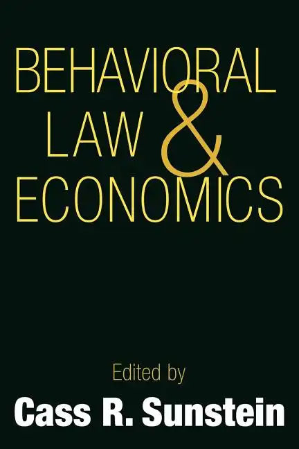 Behavioral Law and Economics - Paperback