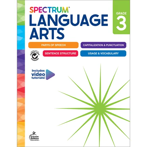 Spectrum Language Arts Workbook, Grade 3 - Paperback