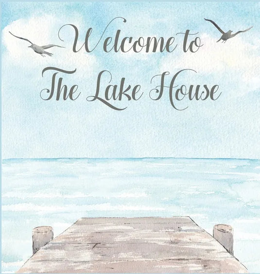 Lake house guest book (Hardcover) for vacation house, guest house, visitor comments book - Hardcover