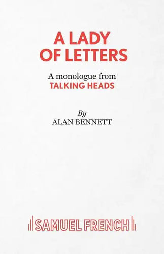A Lady of Letters - A monologue from Talking Heads - Paperback