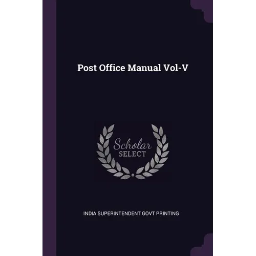 Post Office Manual Vol-V - Paperback