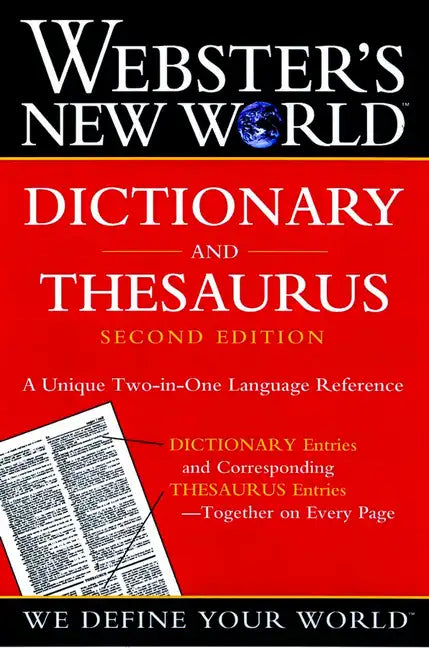 Webster's New World Dictionary and Thesaurus, 2nd Edition (Paper Edition) - Paperback