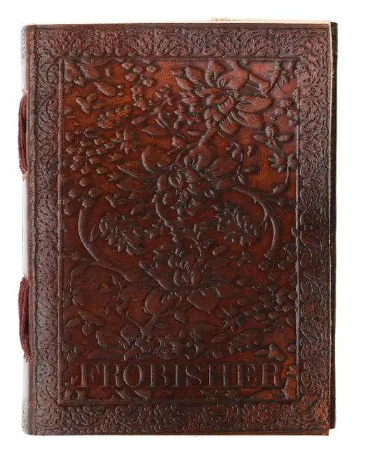 Floral Leather Journal Medium - Leather
