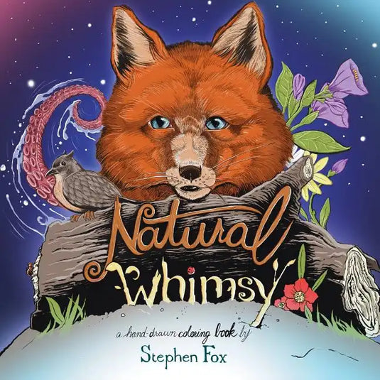 Natural Whimsy: A Hand-drawn Coloring Book by Stephen Fox - Paperback