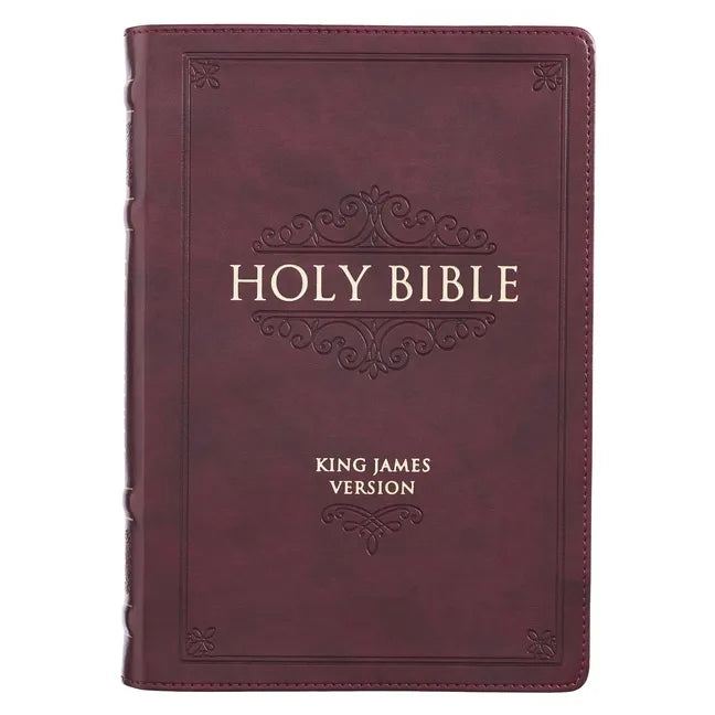 KJV Bible Thinline Burgundy - Leather