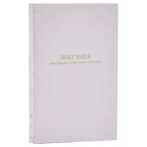 KJV Holy Bible: Pocket New Testament with Psalms and Proverbs, White Softcover, Red Letter, Comfort Print: King James Version - Paperback