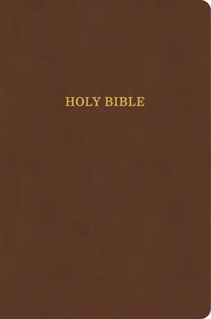 KJV Large Print Thinline Bible, Value Edition, Brown Leathertouch: Holy Bible - Imitation Leather