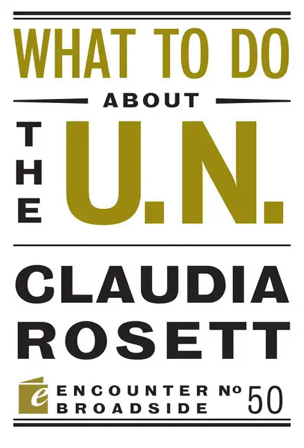 What to Do about the U.N. - Paperback