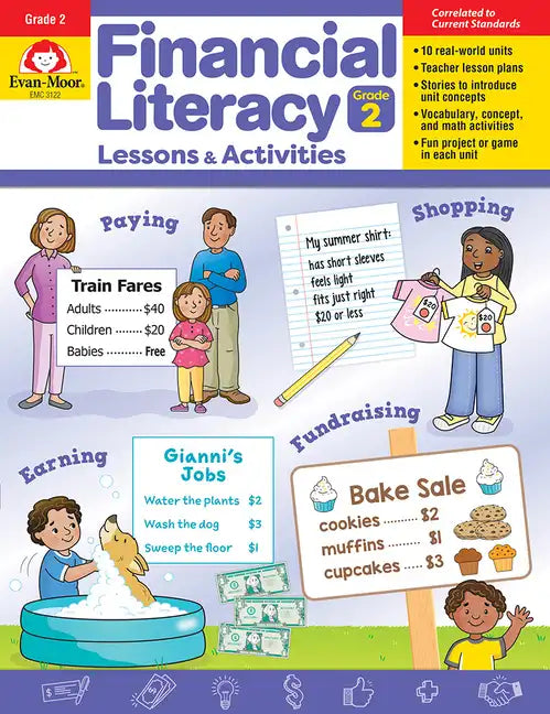 Financial Literacy Lessons and Activities, Grade 2 Teacher Resource - Paperback