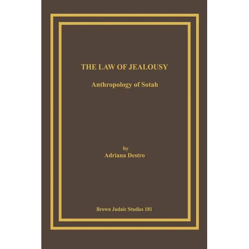The Law of Jealousy: Anthropology of Sotah - Paperback