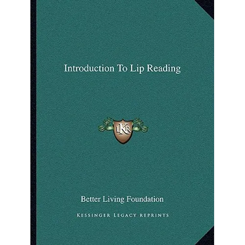 Introduction To Lip Reading - Paperback