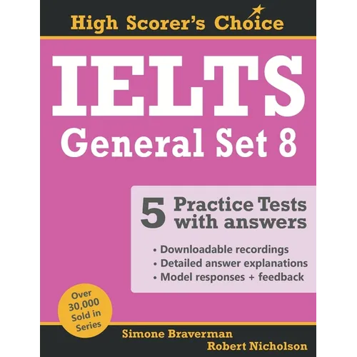IELTS 5 Practice Tests, General Set 8: Tests No. 36-40 - Paperback