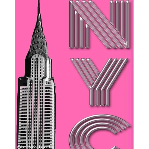 Hot Pink New York City Chrysler Building creative drawing journal: Hot Pink New York City Chrysler Building creative drawing journal
