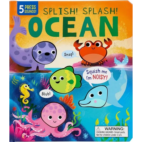 Squishy Sounds: Splish! Splash! Ocean - Board Book