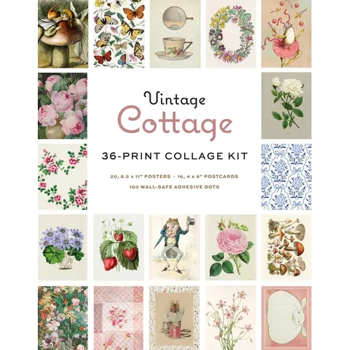Vintage Cottage Wall Collage Kit - Hardcover