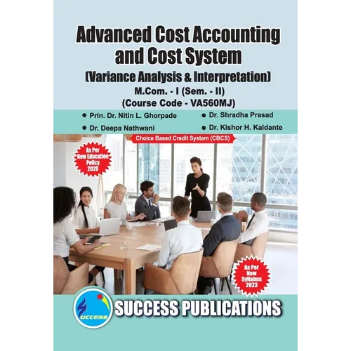 Variance Analysis & Interpretation, First Year, M.Com, Sem-II-English - Paperback