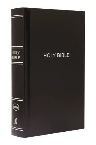 NKJV, Pew Bible, Large Print, Hardcover, Black, Red Letter Edition - Hardcover
