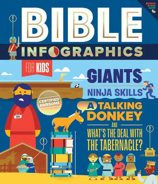 Bible Infographics for Kids: Giants, Ninja Skills, a Talking Donkey, and What's the Deal with the Tabernacle? - Hardcover