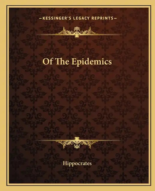 Of the Epidemics - Paperback