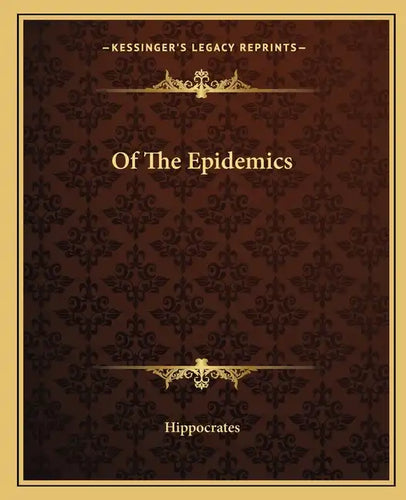 Of the Epidemics - Paperback
