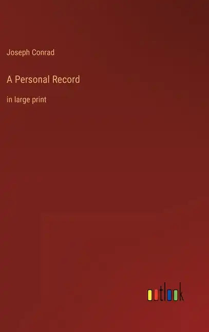 A Personal Record: in large print - Hardcover