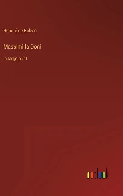 Massimilla Doni: in large print - Hardcover