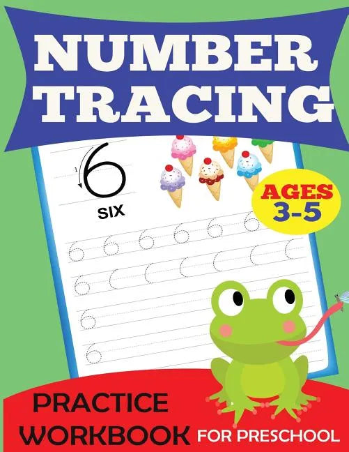 Number Tracing Practice Workbook - Paperback
